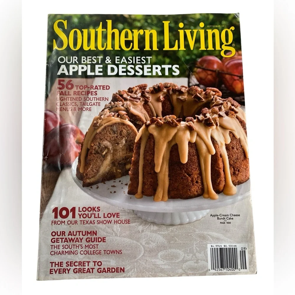 Southern Living Magazine SEPT 2011 Apple Desserts Edit Recipes Kitchen Cooking